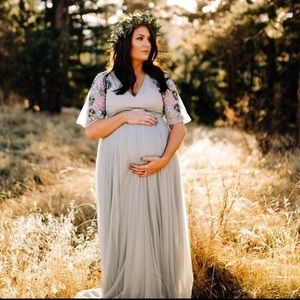 ASOS Maternity Beaded Maxi Dress